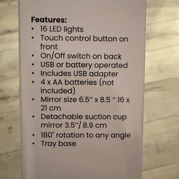 LED Light Up Vanity Mirror - Picture 5 of 5